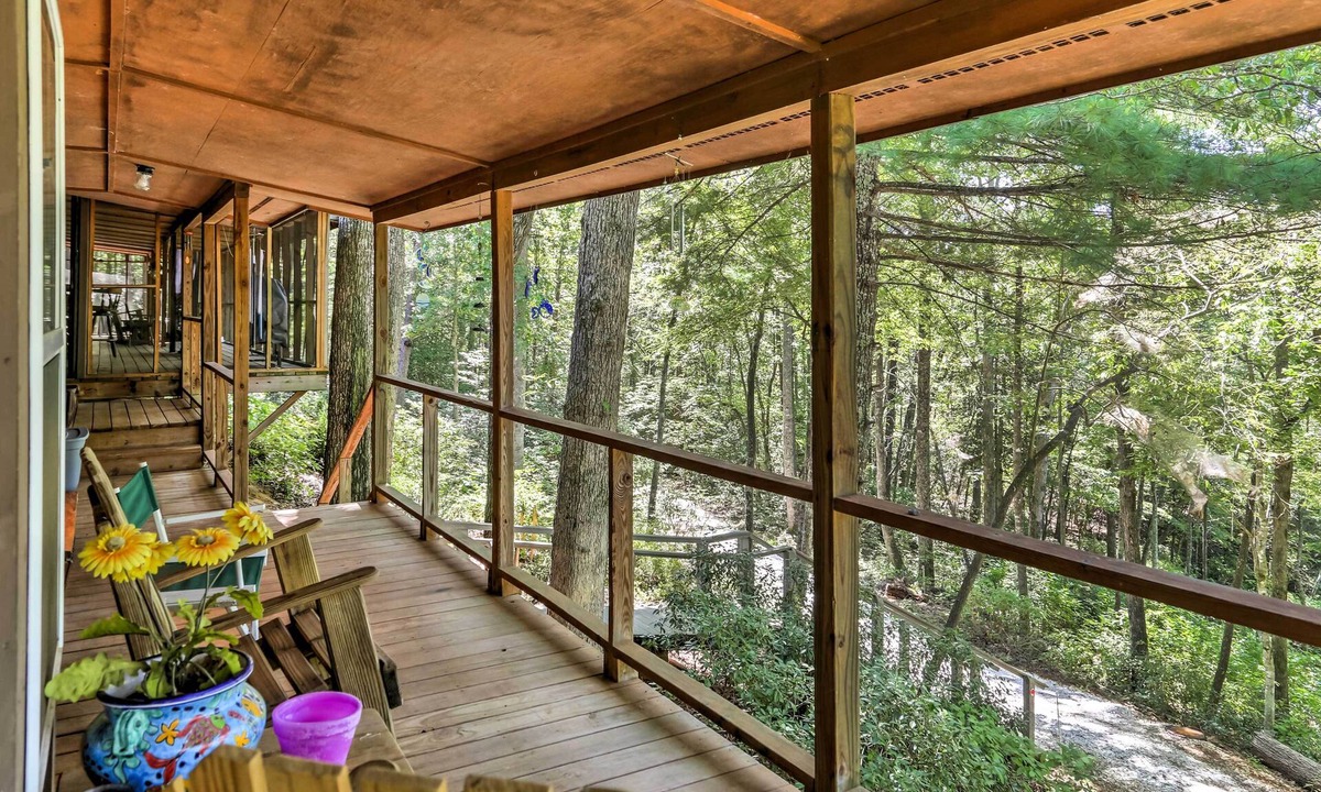 Lakefront Mountain Rest Cottage Gas Fireplace | Mountain Rest