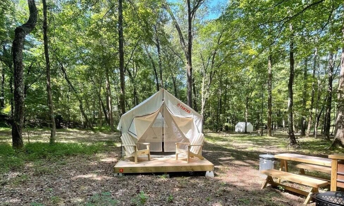 Tentrr State Park Site Mississippi Wall Doxey Woodland | Holly Springs