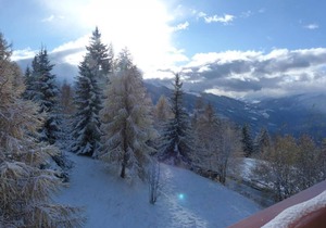 100m from ski slopes, 4th floor, view mountain, balcony, tv, 24m², Les Arcs