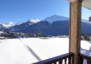 10m from ski slopes, floor -1, balcony, ski locker, 31m², Aussois