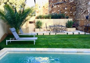 19C Provencal Stone House with Private Pool near Uzes
