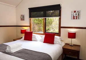 2 Bedroom Chalet offers 2 separate bedrooms with a large living/dining area and balcony.