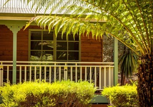 2 Bedroom Spa Chalet has one fully closed up bedroom and a loft bedroom. Features a Spa Bath