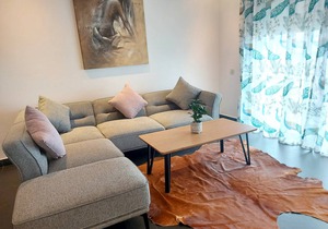 2 bedrooms appartement with sea view, enclosed garden and wifi at Casablanca