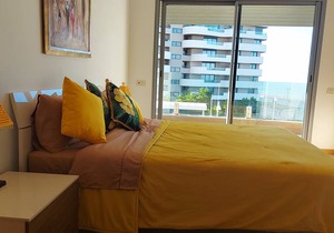 2 bedrooms appartement with sea view, enclosed garden and wifi at Casablanca
