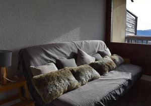 2 Pièces cabine, balcon sud, parking, proche centre-ville à Font-Romeu - FR-1-580-11