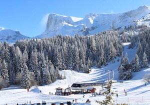 200m from resort center, 1st floor, view mountain, balcony, tv, ski locker, 31m², Superdévoluy