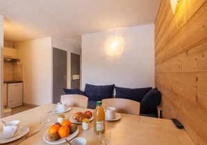 20m from ski slopes, 2nd floor, balcony, ski locker, 31m², Serre Chevalier