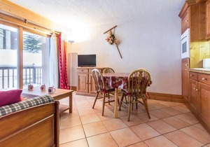 20m from ski slopes, 2nd floor, tv, ski locker, 37m², Les Arcs