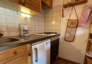 2nd floor, view mountain, balcony, parking, ski locker, 43m², Pelvoux