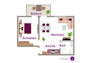 42 m² Apartment ∙ 1 bedroom ∙ 3 guests