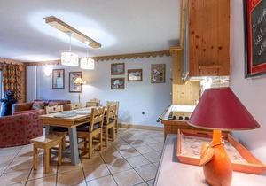 50m from ski slopes, 2nd floor, view mountain, fitness, swimming pool, sauna, hammam, balcony, tv