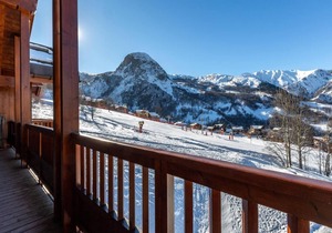 50m from ski slopes, 5th floor, view valley, fitness, swimming pool, sauna, hammam, balcony, tv