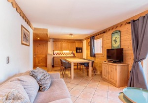 50m from ski slopes, 3rd floor, view mountain, fitness, swimming pool, sauna, hammam, balcony, tv