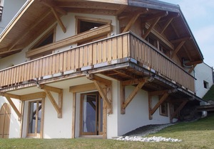 6-room chalet in Combloux with fireplace and parking
