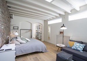 A luxury loft apartment on a quiet square, practically under the Dom!