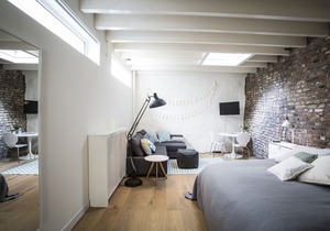 A luxury loft apartment on a quiet square, practically under the Dom!