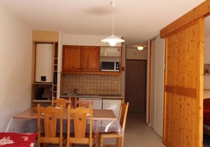 Agréable appartement 5-6 pers avec terrasse, proche navettes, piscine, WiFi, parking, ski - FR-1-508-189