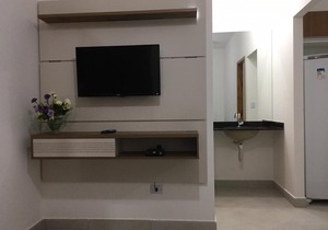 Ap 306: 800m from Maranduba beach, Ap with suite, led TV, barbecue