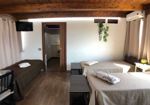 Apartment with 2 rooms, kitchen, terrace and views of Mount Vesuvius near Pompeii
