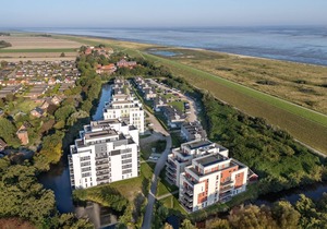 Apartment with private sauna and great balcony on the Graft with a view of the dike!