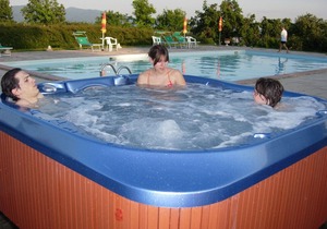 Authentic farmhouse with pool, jacuzzi, playground, garden