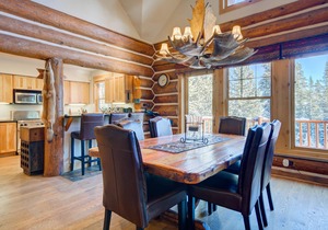 Authentic Ski-in Ski-out Powder Ridge Log Cabin