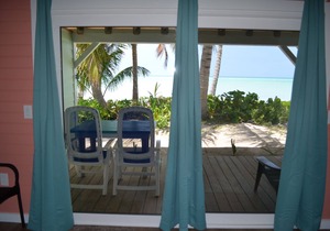 Beachfront large one bedroom studio, adjoining studio can be added to make 2/2.