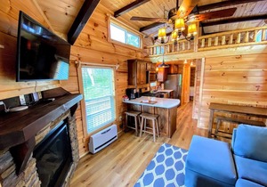 BMV2 Awesome "Tiny Home" A/C, Mountain Views, Minutes to Skiing, Hiking, Attractions, Dog Friendly!