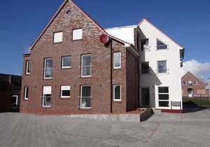 Bright and friendly: the modern first floor apartment was renovated in April.