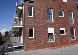Bright and friendly: the modern first floor apartment was renovated in April.