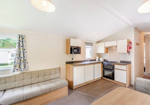 Caravan with one double and two twin.
