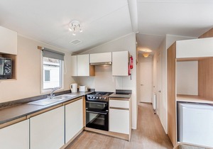 Caravan with one double and two twin.