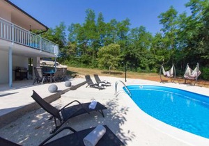 Charming villa Prisca with pool and nice view of the wood