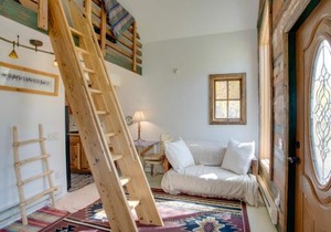 Colorful Cabin with Teepee, Fire Pits and Mtn Views!