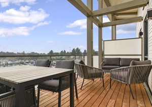Comfort 4-person waterhouse in the holiday park Landal Marina Resort Well