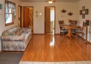 Cozy Balsam Lake Home Deck, Private Dock and Kayaks