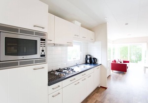 Cozy chalet with a combination microwave