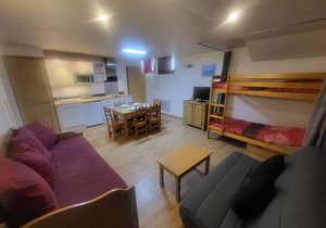 Cozy studio for 4 on the slopes with WiFi in Montgenèvre