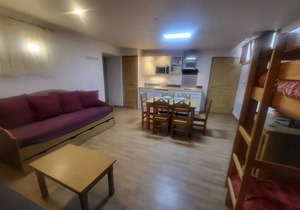 Cozy studio for 4 on the slopes with WiFi in Montgenèvre