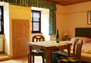 Double room, shower or bath, toilet