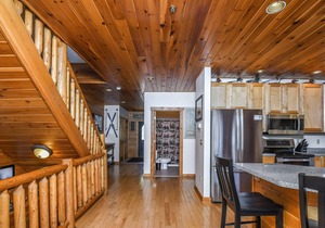 Enjoy lake access and ski slope views!