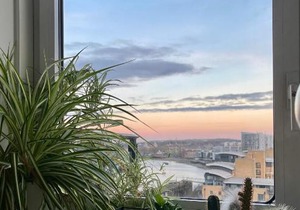 Entire double bed flat with river view minimum stay 20 days