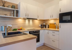 Exclusive, very high-quality and modern vacation apartment with heated cabin