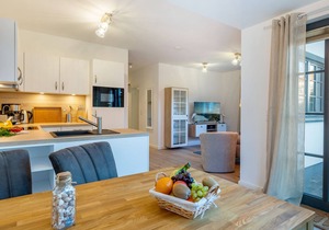 Exclusive, very high-quality and modern vacation apartment with heated cabin