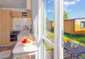 Experience a real Tiny House vacation close to nature at Camping Park Wemding!