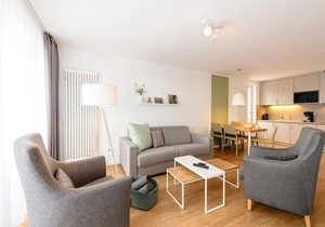 Family apartment with balcony including free use of swimming pool and sauna
