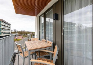Family apartment with balcony including free use of swimming pool and sauna