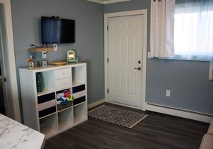 Family owned vacation suite conveniently located across from Lake Huron beach.