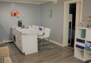 Family owned vacation suite conveniently located across from Lake Huron beach.